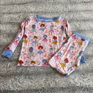 GUC LITTLE SLEEPIES BALLERINA LONG SLEEVE PAJAMAS